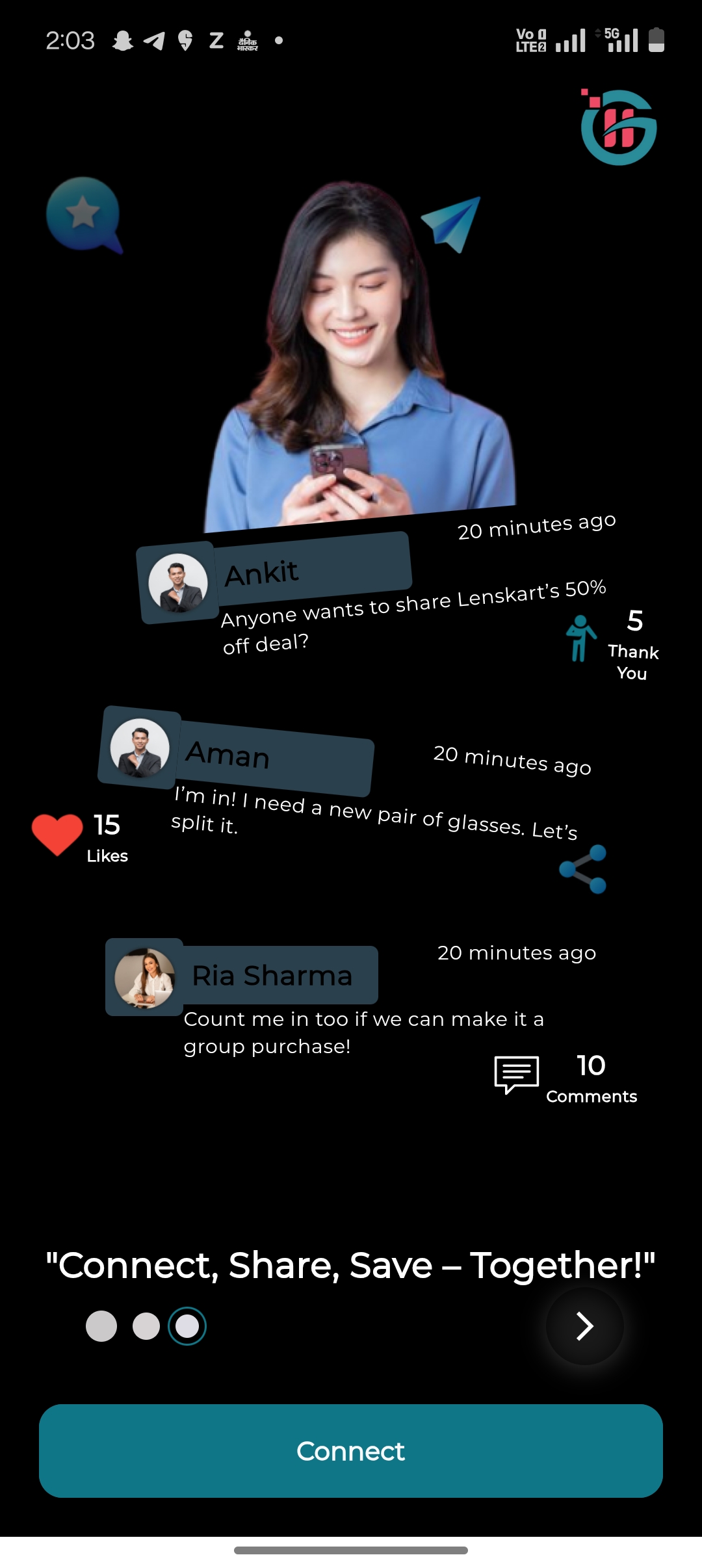 SavingSathi app screenshot 2